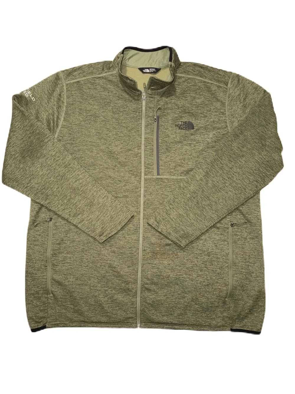 The North Face Skyline XXL Men's Olive Heather Lightweight Full-Zip Jacket EUC
